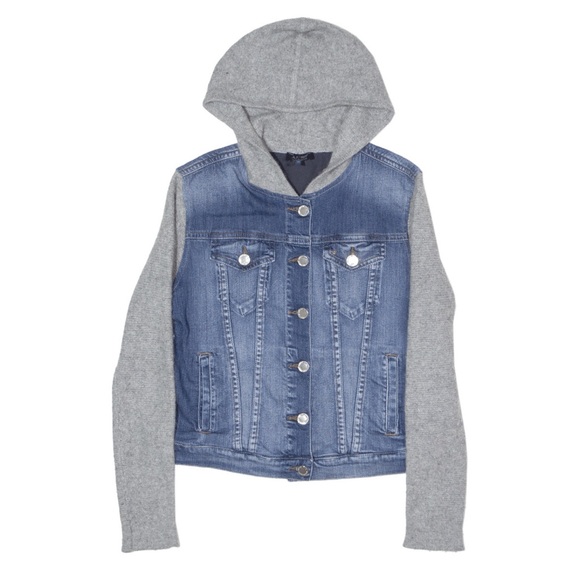 Lot18 hooded jean jacket-12 - Picture 1 of 11